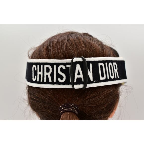 Christian Dior  Mirrored DiorClub1 Sun Visor Silver Pre-Owned As Is - Picture 5 of 12